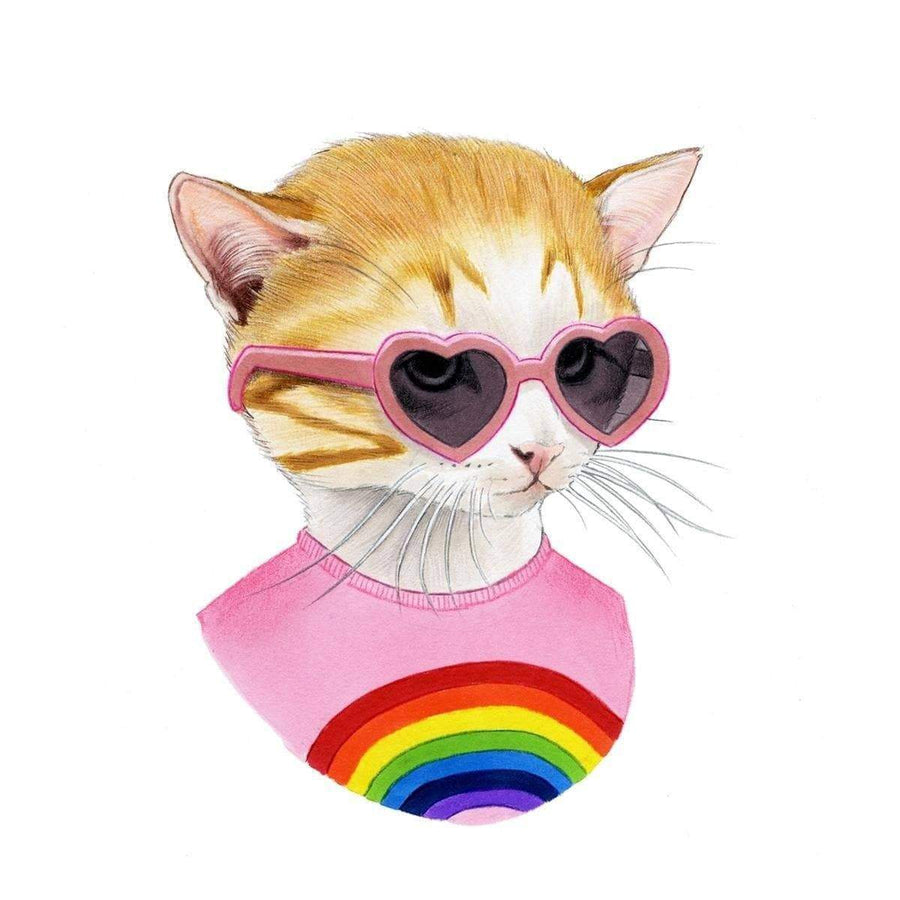 Rainbow Kitten Temporary Tattoos