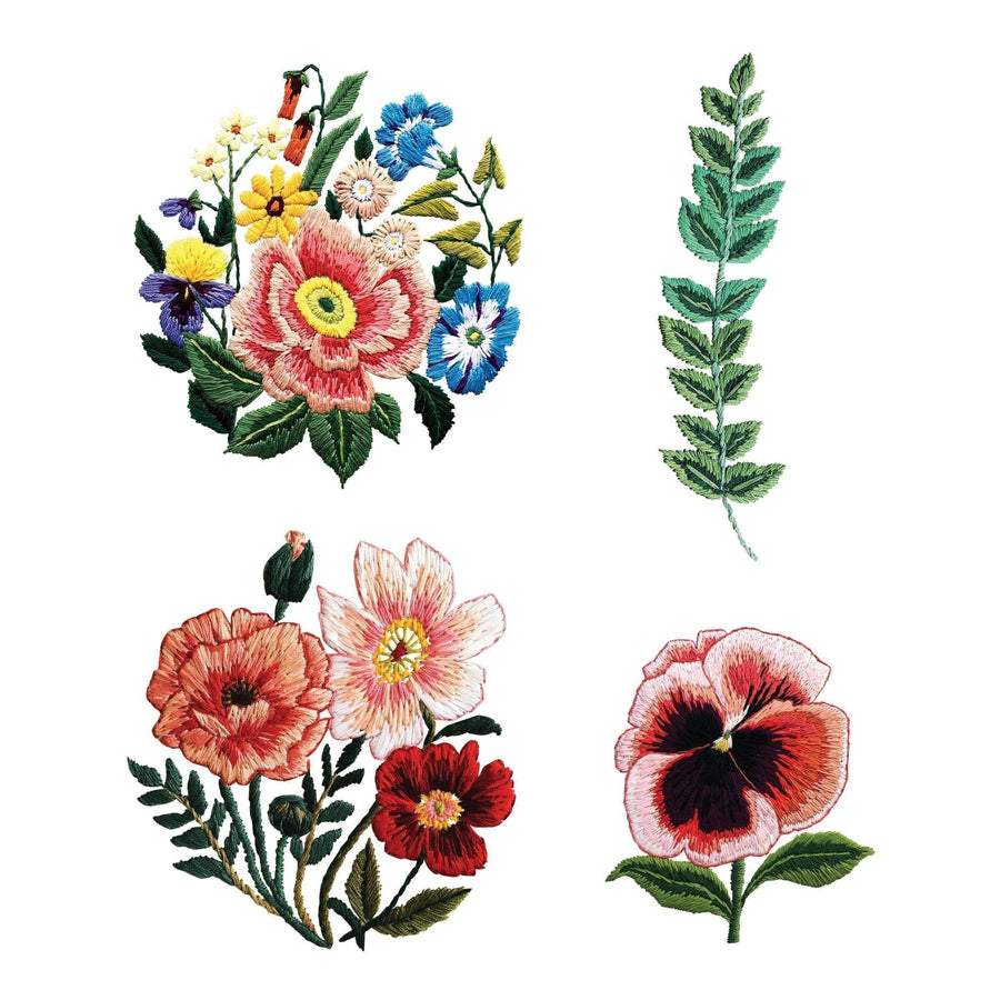 The Embroidery Set Temporary Tattoos
